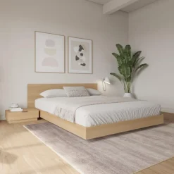Queen Platform Bedroom Set (60") - 4 pcs - Nexera