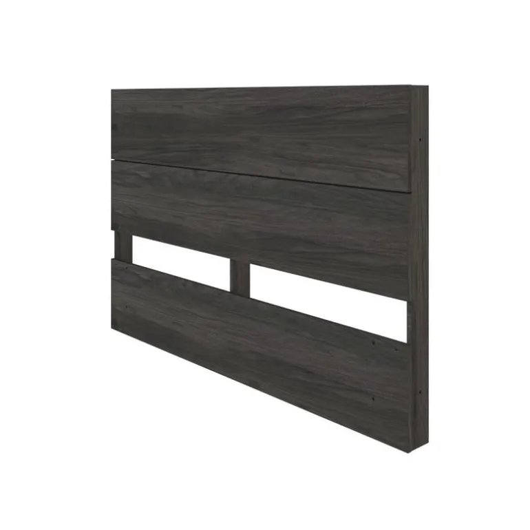 Queen Size Panel Headboard, Bark Grey - Nexera