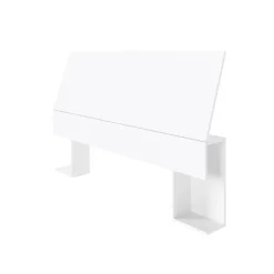 Queen Size Panel Headboard, White - Nexera