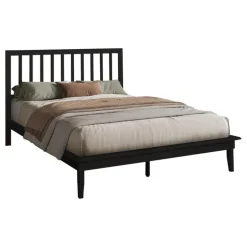 Queen Solid Wood Bed with Headboard (60