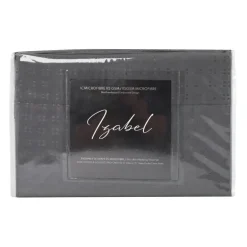 Queen Split-Head Microfibre Bed Sheet Set - Charcoal Grey