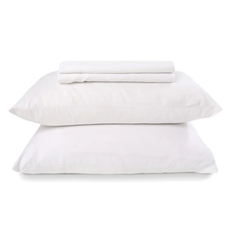 Queen Split-Head Microfibre Bed Sheet Set - White