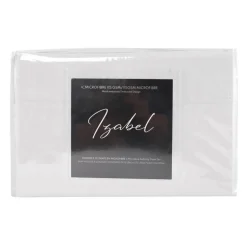 Queen Split-Head Microfibre Bed Sheet Set - White
