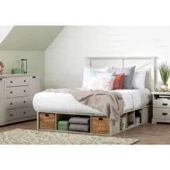 Queen Storage Bed and Baskets (60") - South Shore