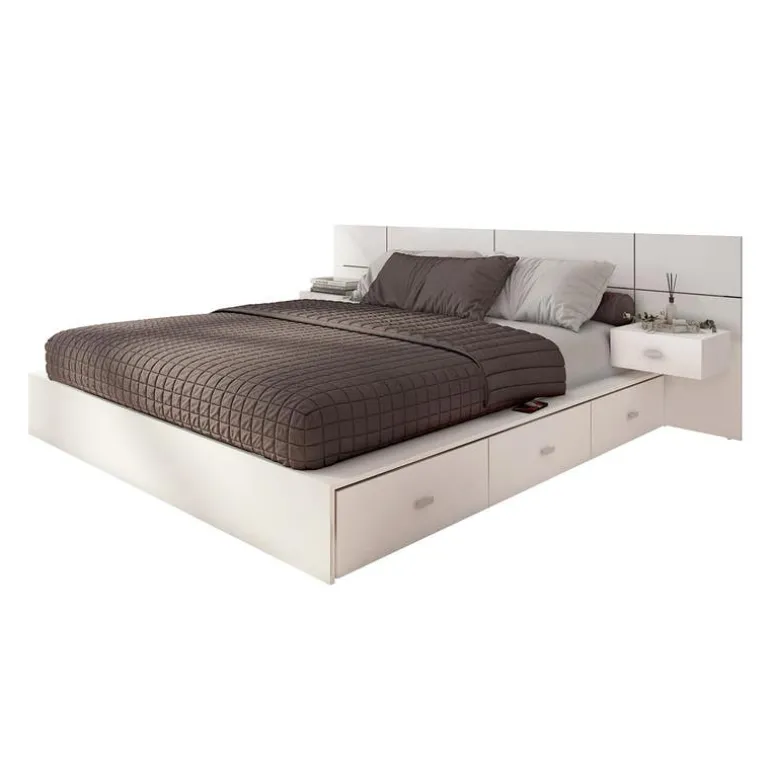 Queen Storage Bedroom Set with 6-Drawer Storage (60") - 4 pcs
