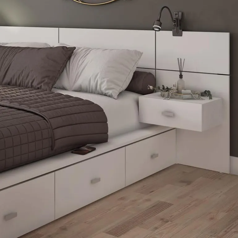 Queen Storage Bedroom Set with 6-Drawer Storage (60") - 4 pcs