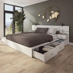 Queen Storage Bedroom Set with 6-Drawer Storage (60