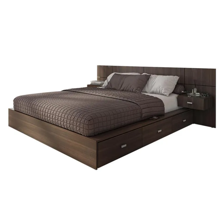 Queen Storage Bedroom Set with 6-Drawer Storage (60") - 4 pcs