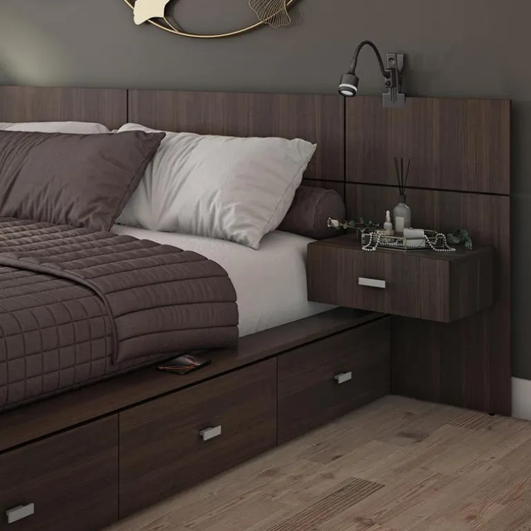 Queen Storage Bedroom Set with 6-Drawer Storage (60") - 4 pcs