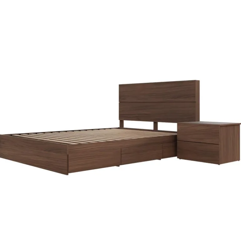 Queen Storage Bedroom Set (60") - 3 pcs - Nexera
