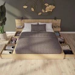 Queen Storage Bedroom Set with 6-Drawer Storage (60