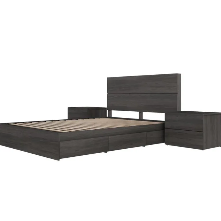 Queen Storage Bedroom Set (60") - 4 pcs - Nexera