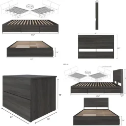 Queen Storage Bedroom Set (60