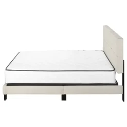 Queen Upholstered Bed with Headboard (60") - Monarch