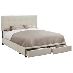 Queen Upholstered Bed with Headboard (60
