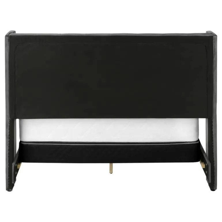 Queen Velvet Bed with Headboard (60") - Monarch