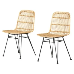 Rattan Dining Chair. Set Of 2 - South Shore