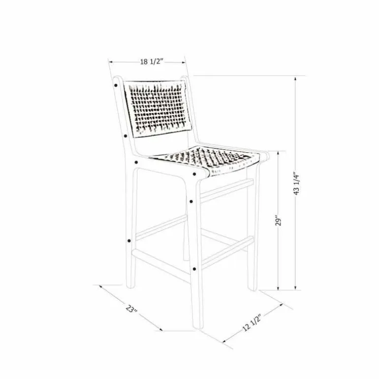 Rattan Stool - South Shore