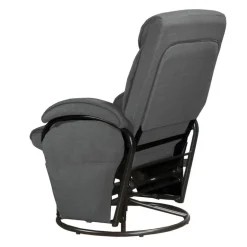 Reclining Ball-Bearing Swivel Glider with Ottoman