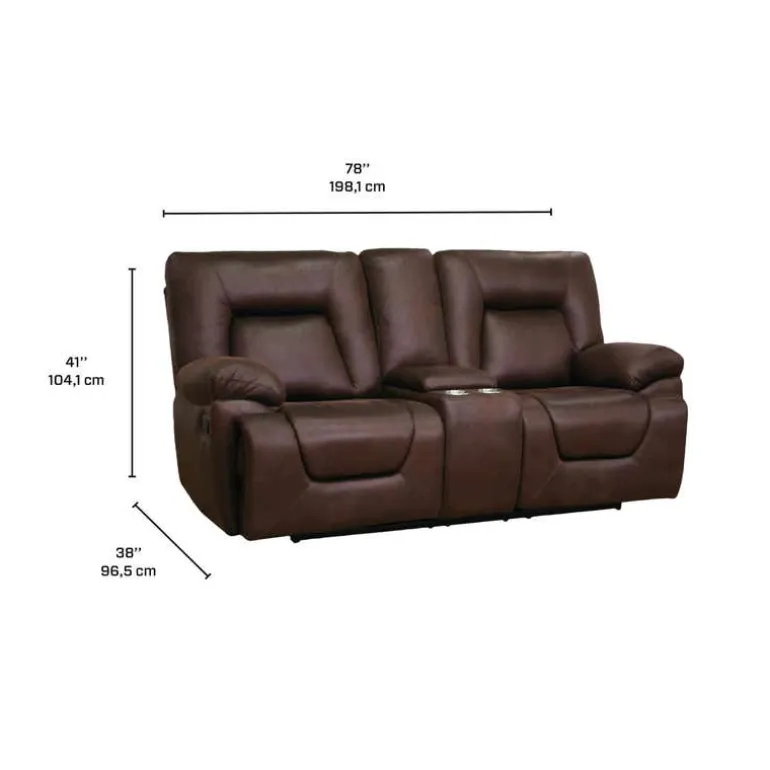 Reclining Loveseat with Console