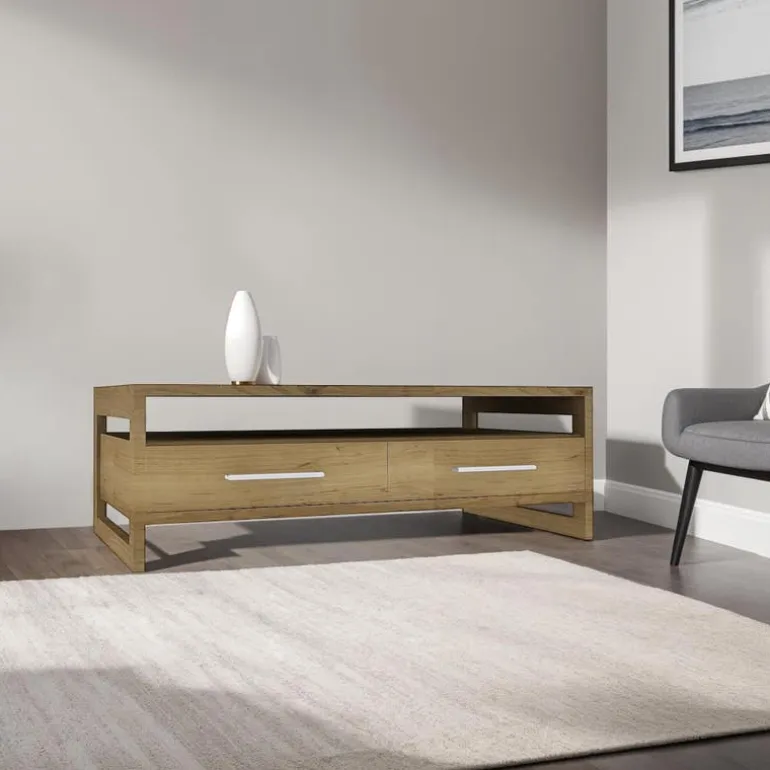 Rectangular Coffee Table with Storage
