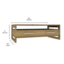 Rectangular Coffee Table with Storage