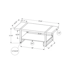 Rectangular Coffee Table - Monarch