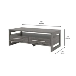 Rectangular Coffee Table with Storage