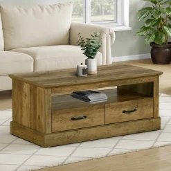 Rectangular Coffee Table with Storage 42