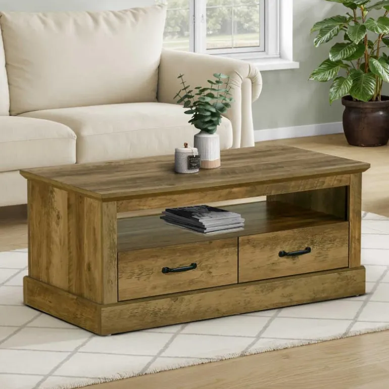 Rectangular Coffee Table with Storage 42" - Monarch