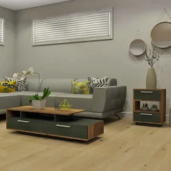 Rectangular Coffee Table with Storage