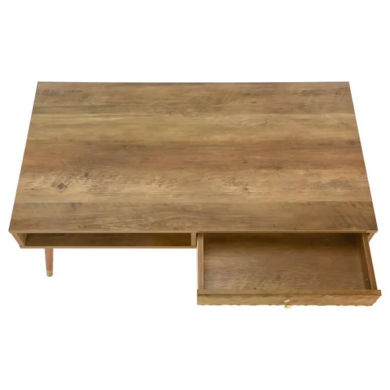 Rectangular Coffee Table with Storage - Monarch