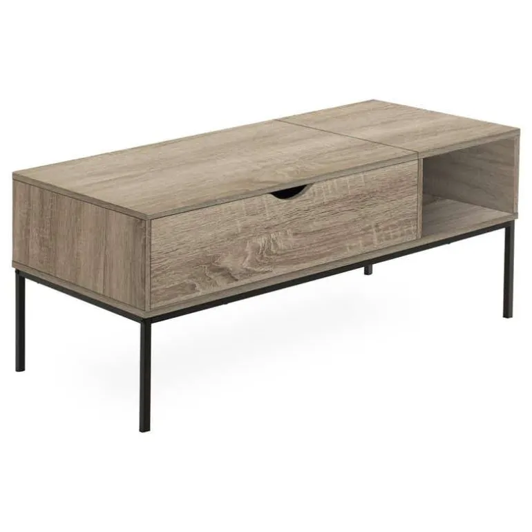 Rectangular Coffee Table with Storage - Monarch