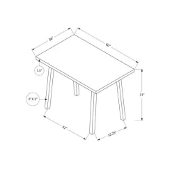 Rectangular Dining Table 60" - Monarch
