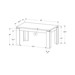Rectangular Dining Table 60