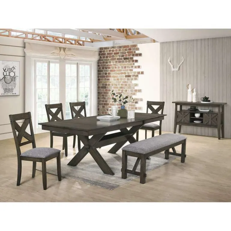 Rectangular Extendable Dining Table 66" to 94"