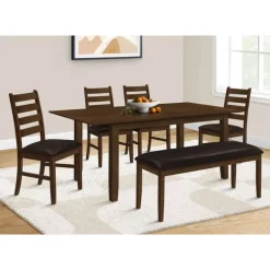 Rectangular Extendable Dining Table 60" to 78" - Monarch