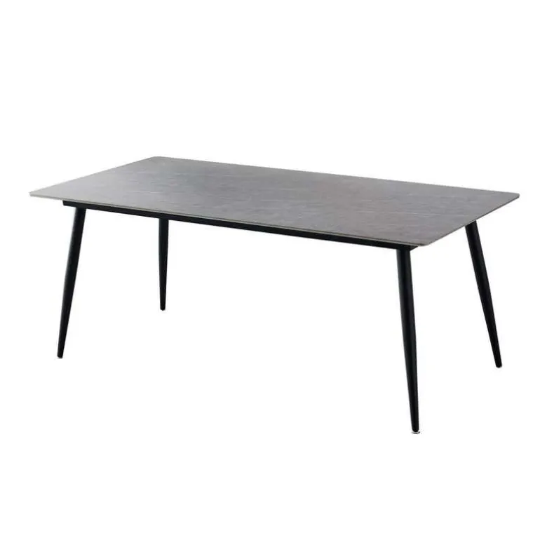 Rectangular Grey Sintered Stone Dining Table - 59"