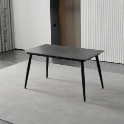 Rectangular Grey Sintered Stone Dining Table - 48