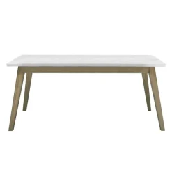 Rectangular Marble Top Dining Table 72"