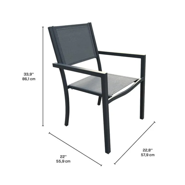 Rectangular Metal Outdoor Dining Table and 4 Chairs
