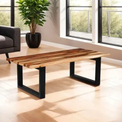 Rectangular Solid Wood Coffee Table