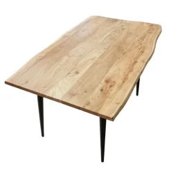 Rectangular Solid Wood Dining Table 58