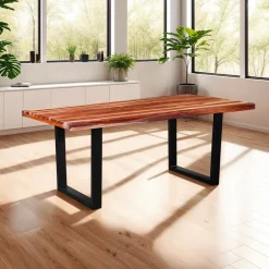 Rectangular Solid Wood Dining Table - 72