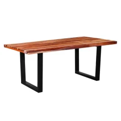 Rectangular Solid Wood Dining Table - 72