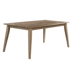 Rectangular Solid Wood Dining Table 70" - Grey