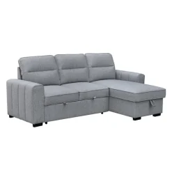 Reversible Sectional Bed with Chaise and Storage