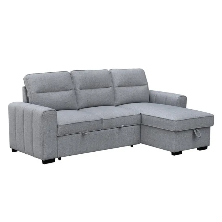 Reversible Sectional Bed with Chaise and Storage