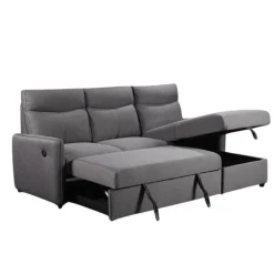 Reversible Sectional Bed with USB Ports
