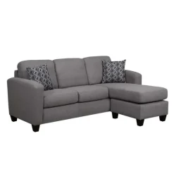 Reversible Sectional with Chaise - Charcoal Grey